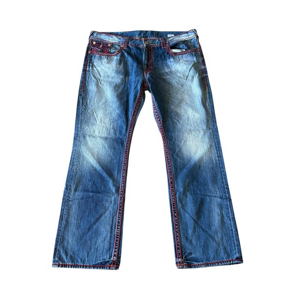 True Religion Mens Jeans Denim Straight Leg Size 42 - Picture 1 of 5